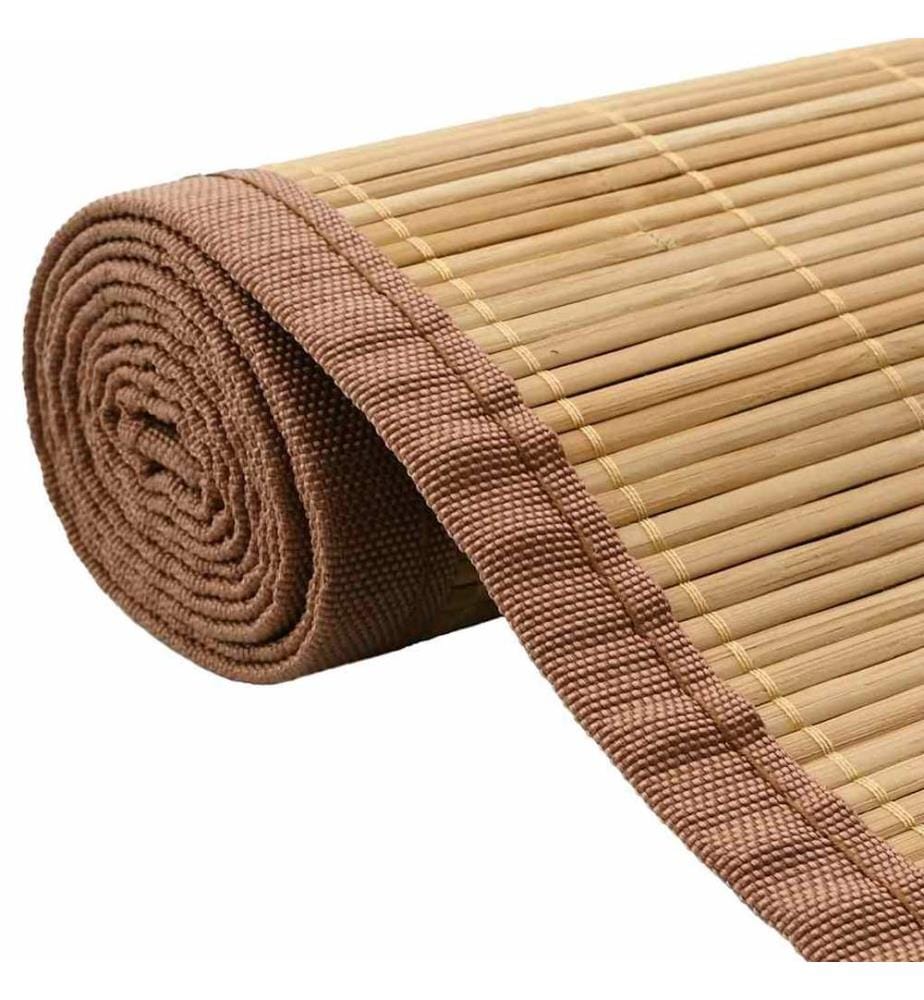 Teppich Bambus 160x230 cm Braun