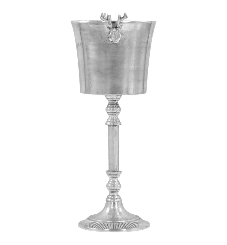 Seau à champagne Aluminium solide 39x29x71 cm Argenté