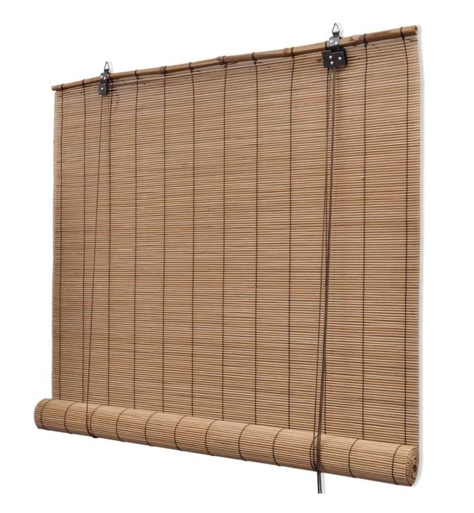 Bambusrollos 2 Stk. 80x160 cm Braun