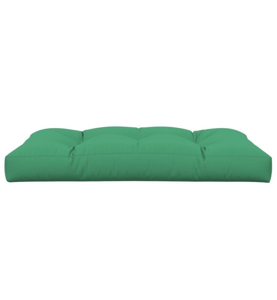 Coussin de palette vert 120x80x12 cm tissu