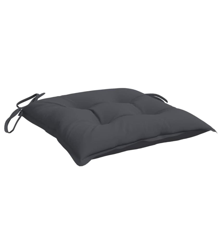 Stuhlkissen 4 Stk. Anthrazit 40x40x7 cm Oxford-Gewebe