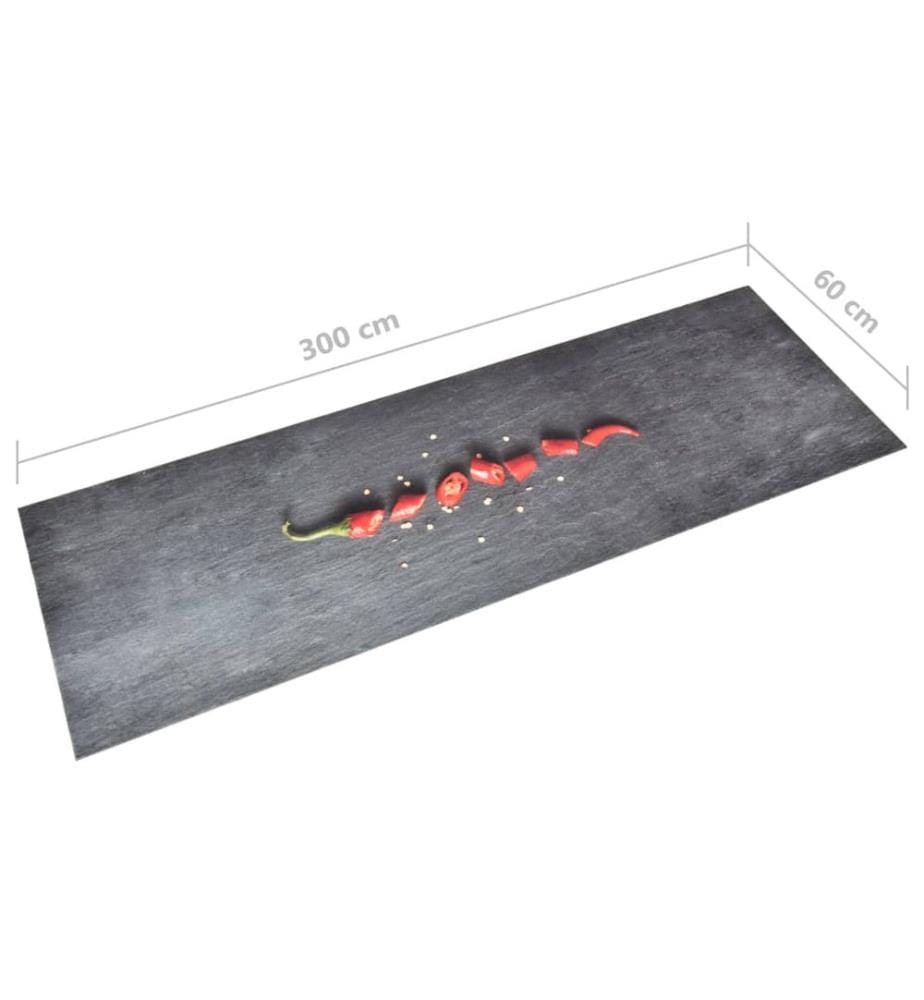 Tapis de cuisine lavable Poivre 60x300 cm