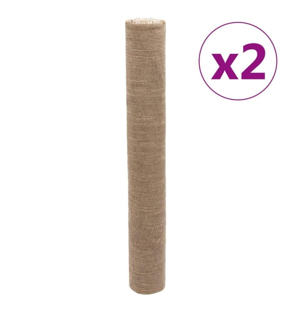 Rouleaux de jute 2 pcs 1x50 m 100 % jute 200 g/m²