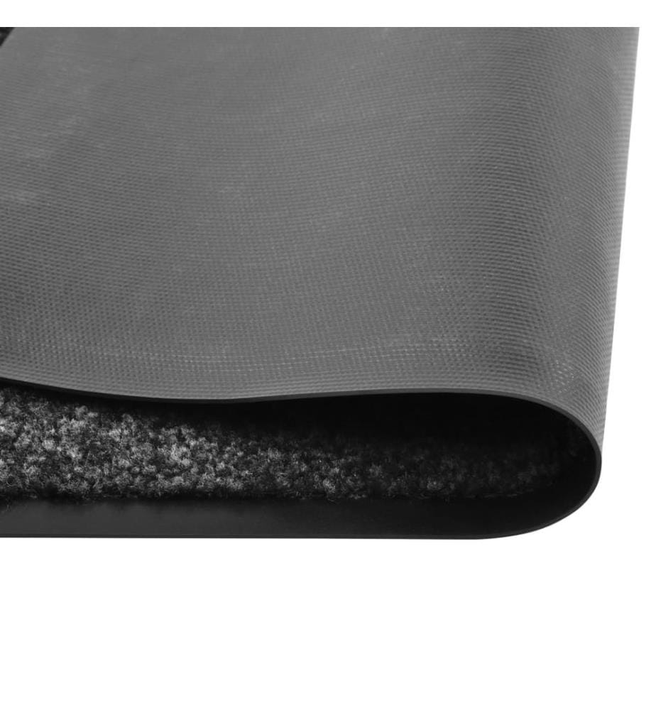 Fussmatte Waschbar Schwarz 90x120 cm