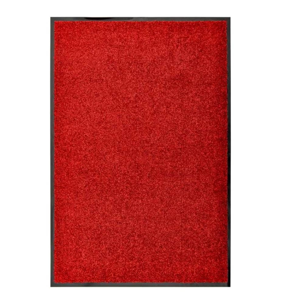 Fussmatte Waschbar Rot 60x90 cm