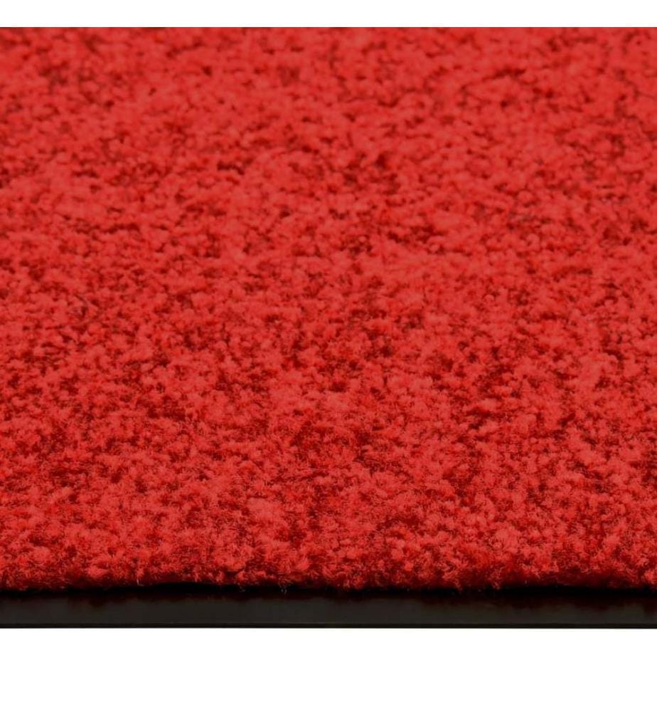 Fussmatte Waschbar Rot 60x90 cm