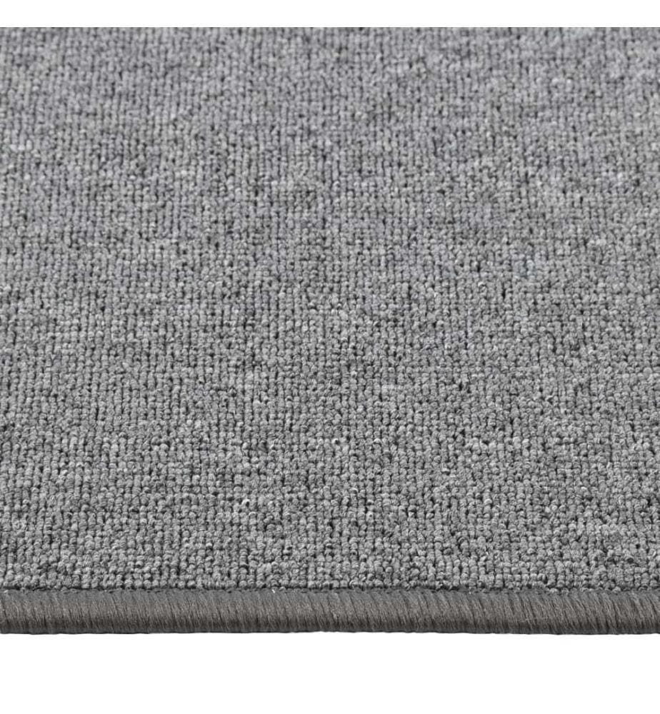 Tapis de couloir Gris foncé 80x400 cm