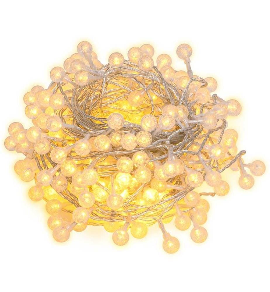 Guirlande lumineuse Globe 20 m 200 LED Blanc chaud 8 fonctions