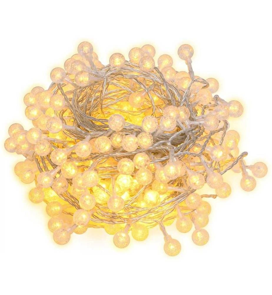 Guirlande lumineuse globe 40 m 400 LED blanc chaud 8 fonctions