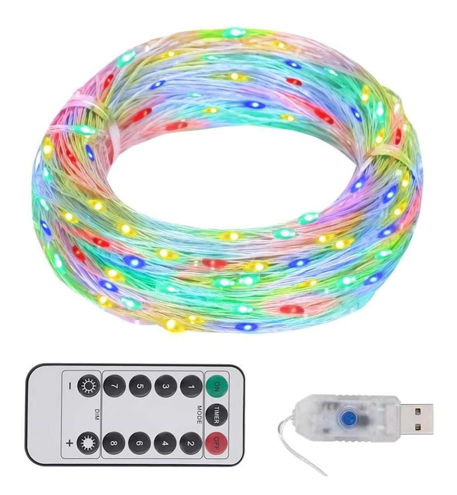 LED-Lichterkette mit 300 LEDs Mehrfarbig 30 m