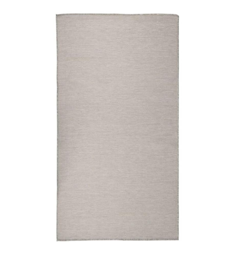 Outdoor-Teppich Flachgewebe 80x150 cm Hellgrau