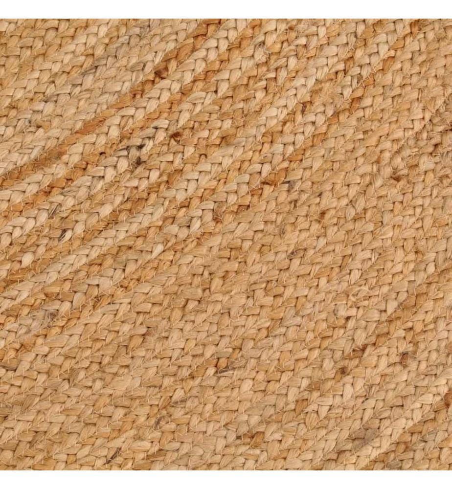 Teppich Jute Geflochten 180 cm Rund