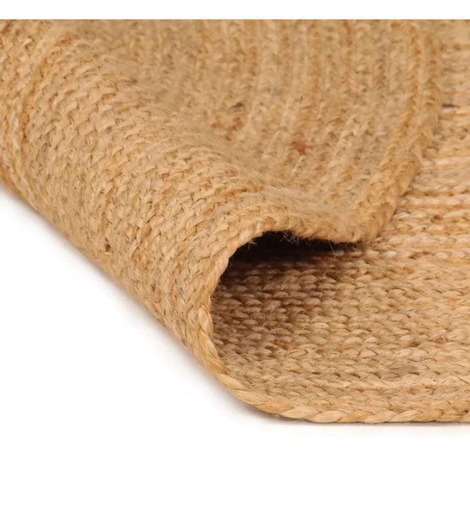 Teppich Jute Geflochten 210 cm Rund