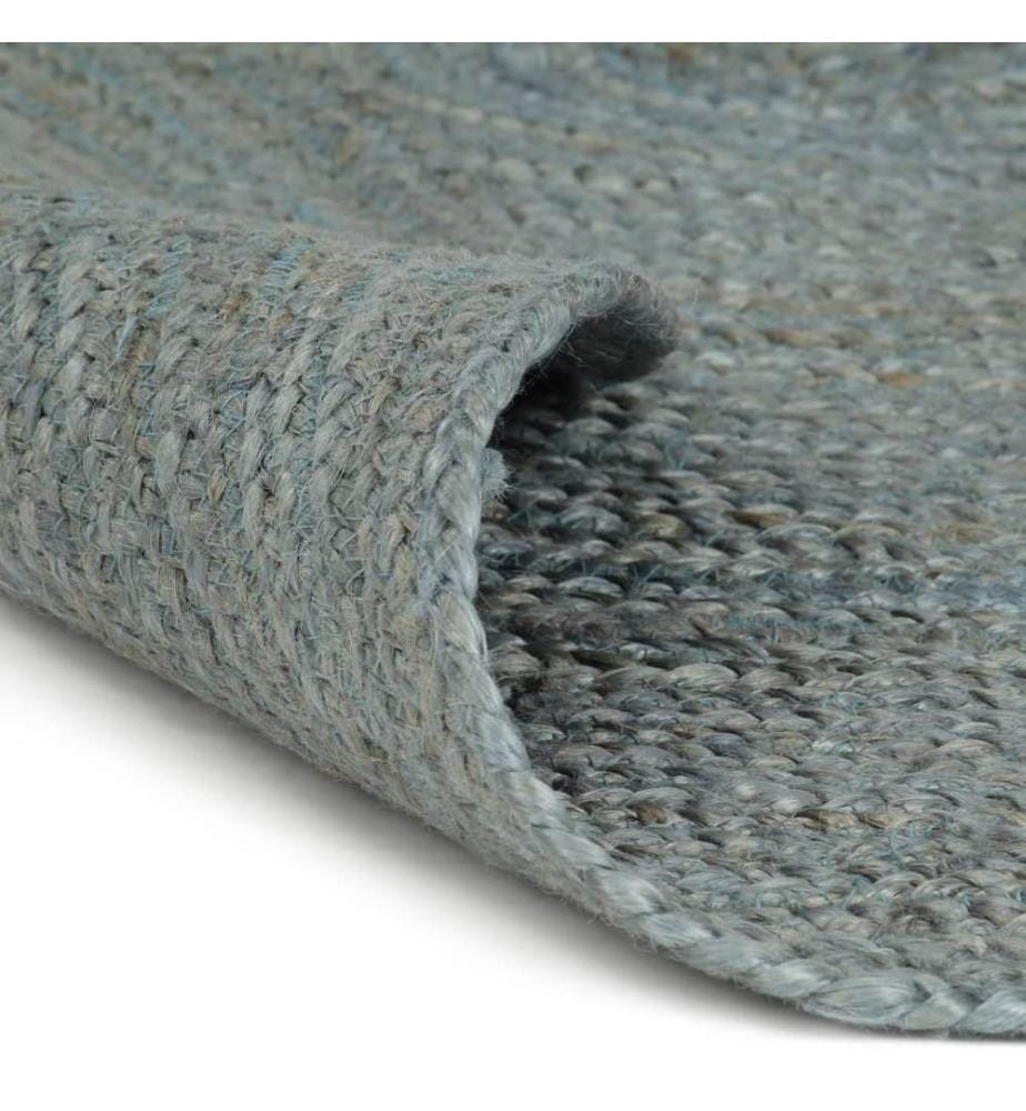 Teppich Handgefertigt Jute Rund 240 cm Olivgrün