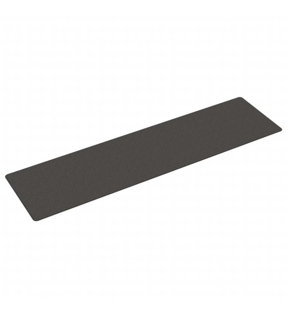 Tapis de couloir aspect sisal anthracite 80x300 cm