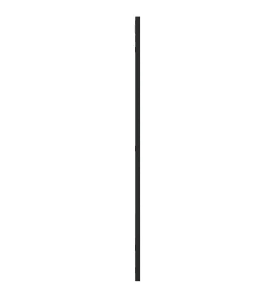 Miroir mural noir 50x80 cm rectangulaire fer