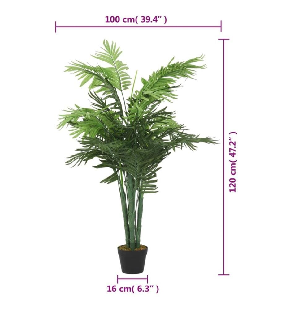 Palme Künstlich 28 Blätter 120 cm Grün