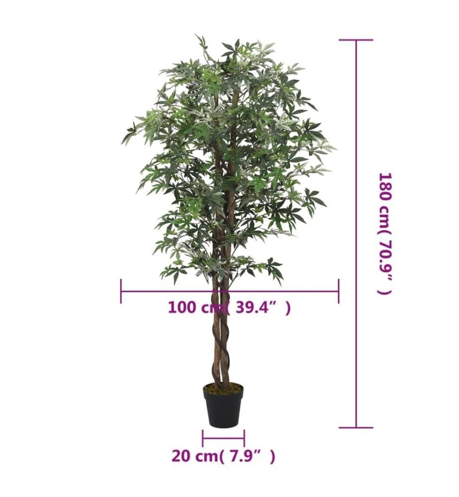Ahornbaum Künstlich 672 Blätter 180 cm Grün