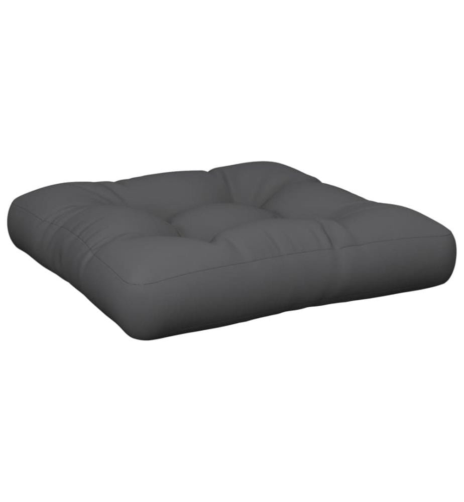 Coussins de palette lot de 2 anthracite tissu