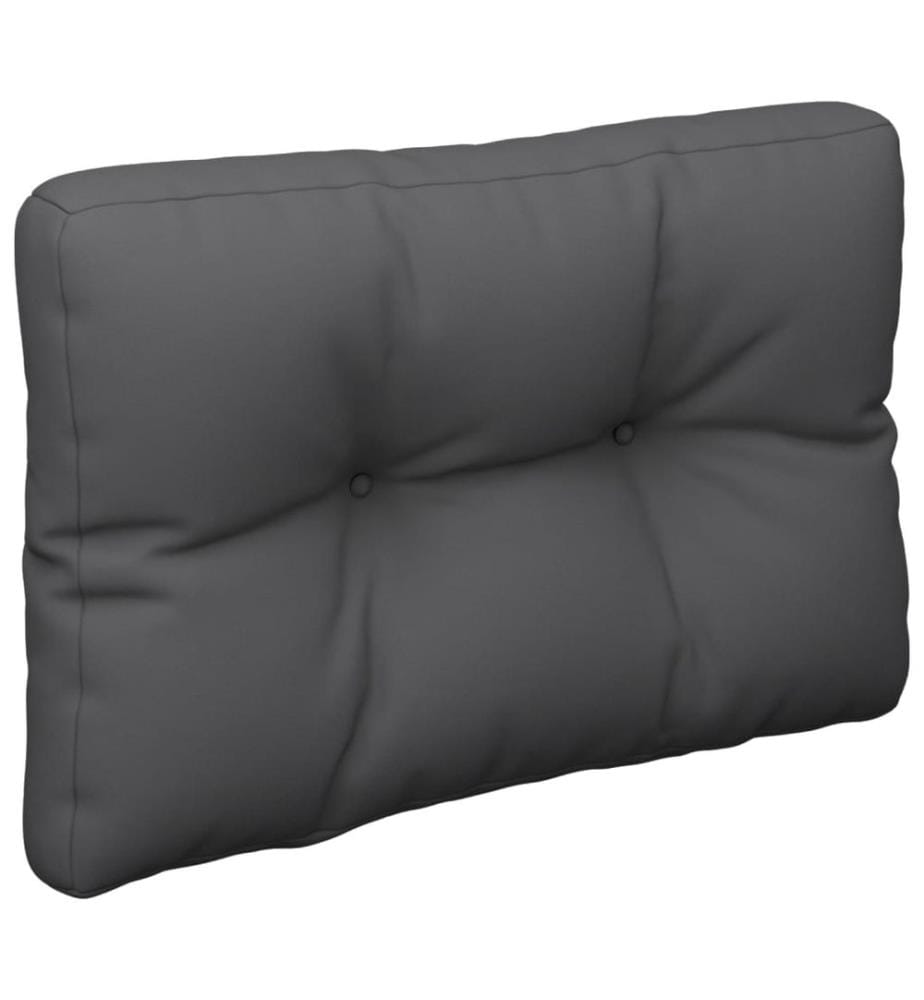 Coussins de palette lot de 2 anthracite tissu