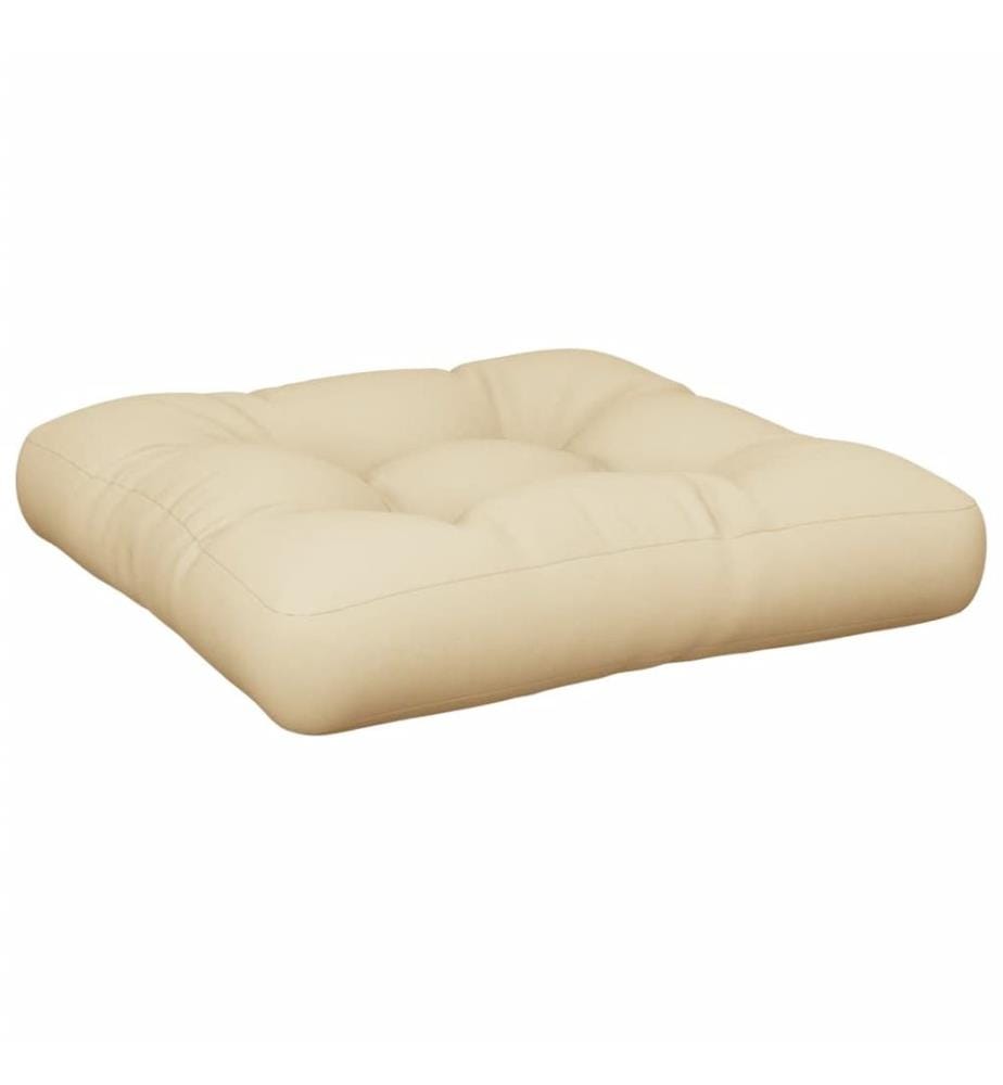Coussins de palette lot de 2 beige tissu