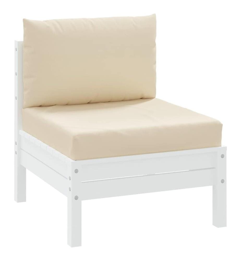 Coussins de palette lot de 2 beige tissu oxford