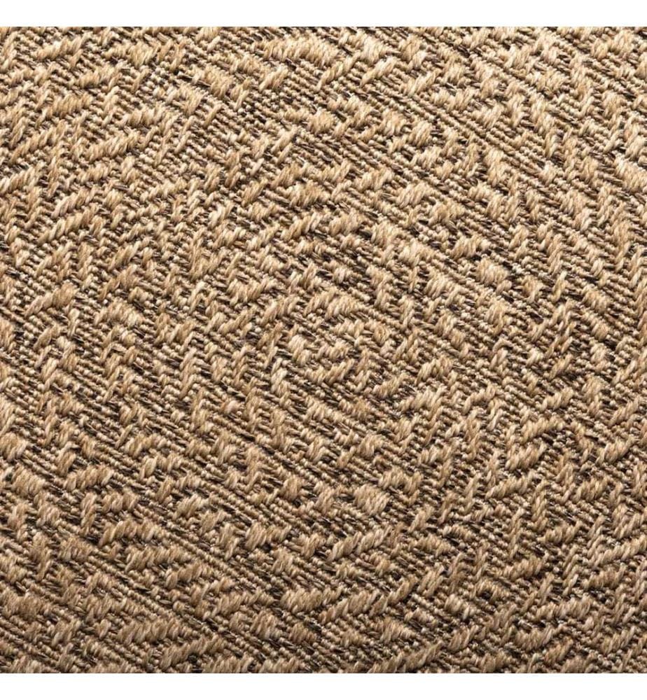 Tapis ZIZUR 120 cm aspect de jute intérieur et extérieur