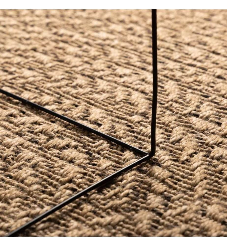 Tapis ZIZUR 160 cm aspect de jute intérieur et extérieur