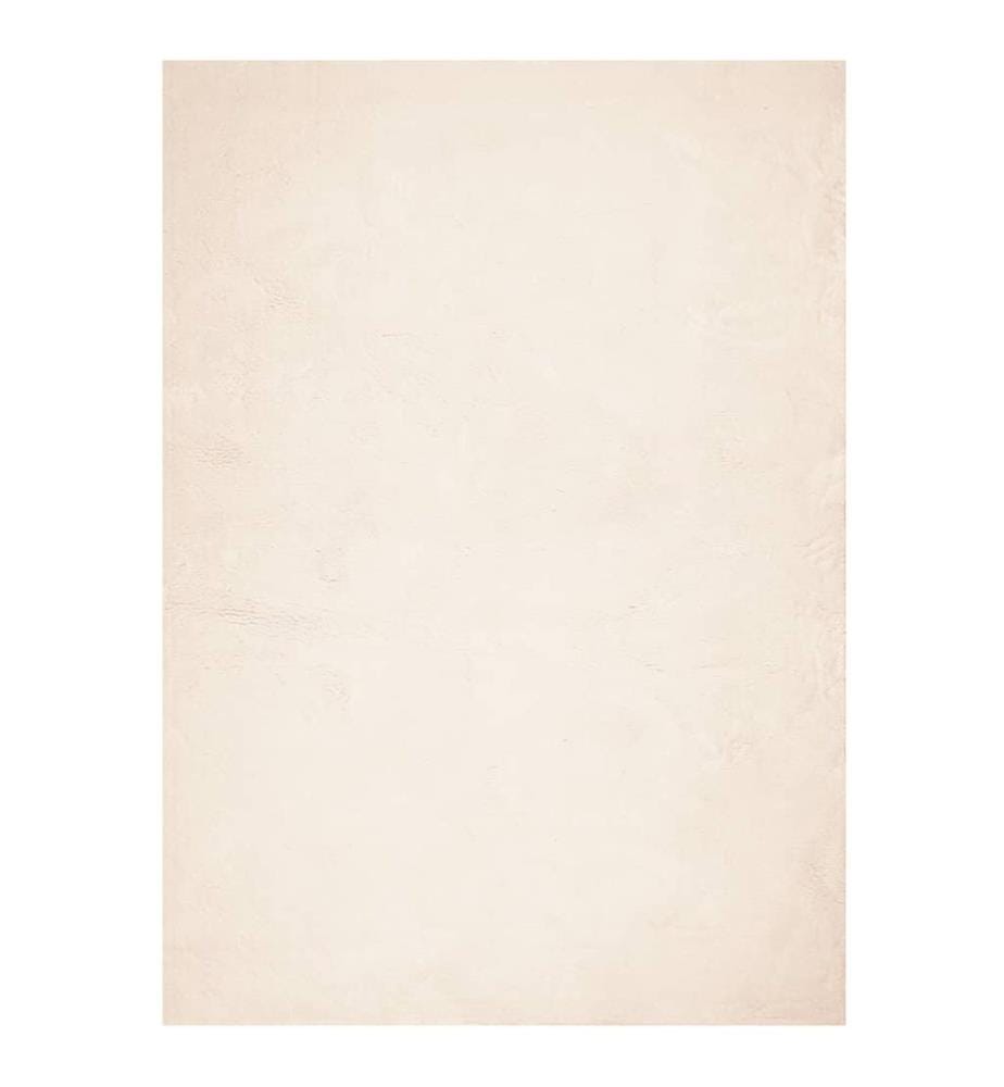 Tapis à poils courts doux et lavable beige 160x230 cm