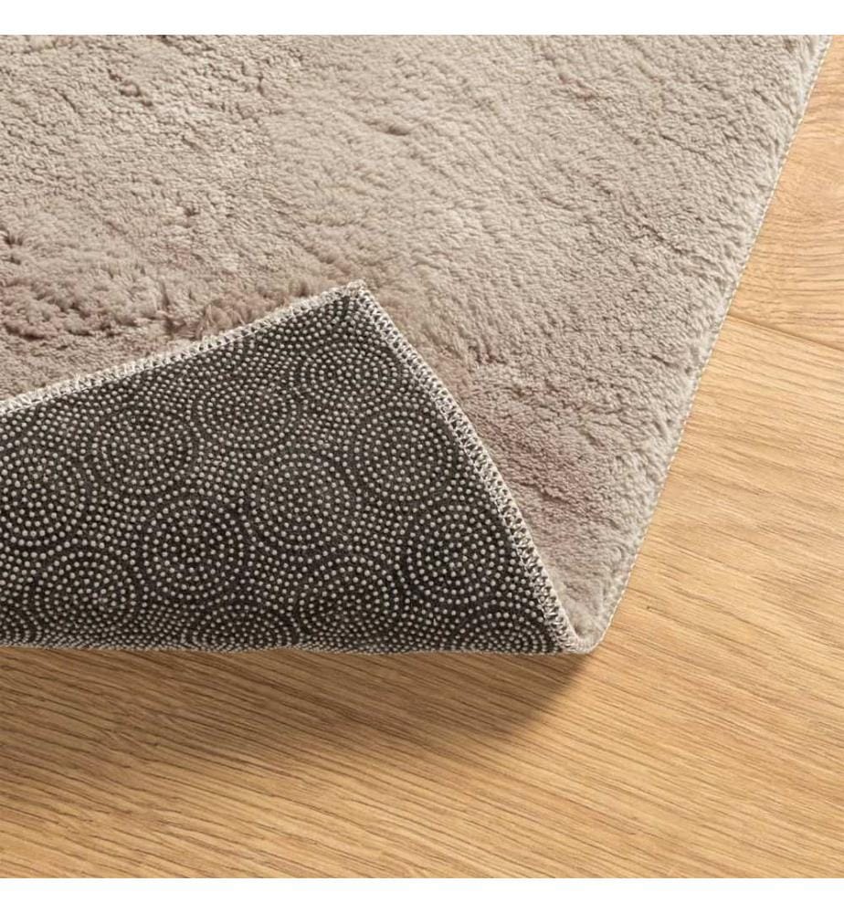 Tapis à poils courts doux et lavable sable 160x230 cm