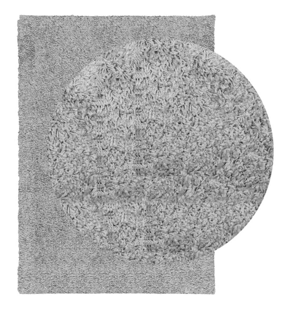 Shaggy-Teppich PAMPLONA Hochflor Modern Grau 160x230 cm
