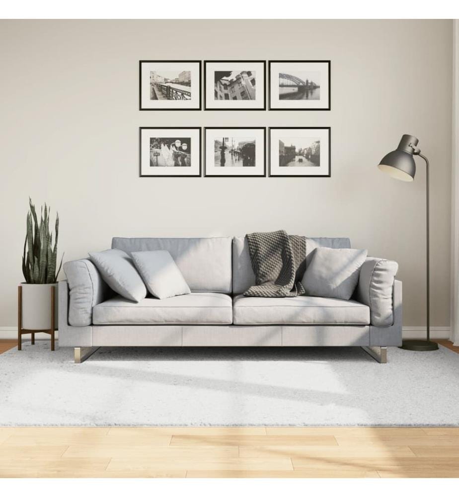 Teppich OVIEDO Kurzflor Grau 160x230 cm