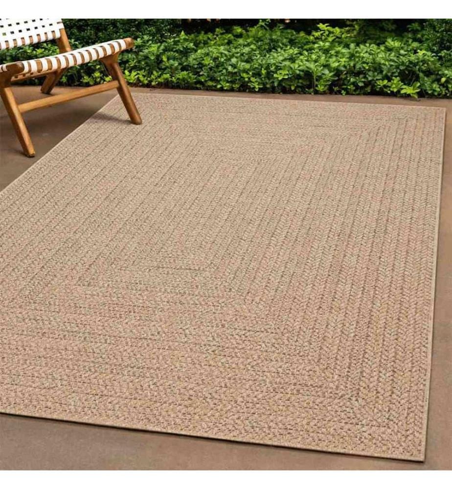 Tapis ZIZUR 60x110 cm aspect de jute intérieur et extérieur