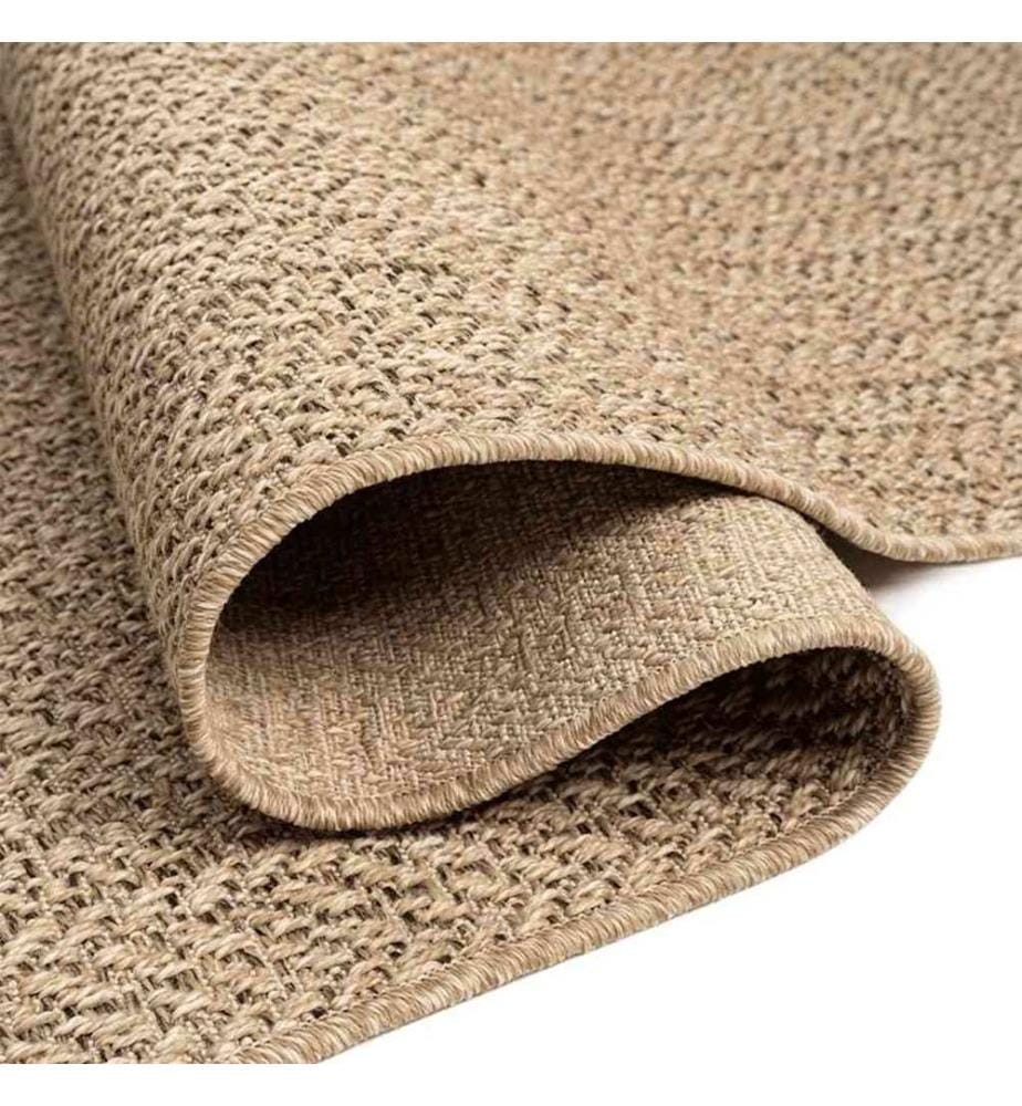 Tapis ZIZUR 60x110 cm aspect de jute intérieur et extérieur