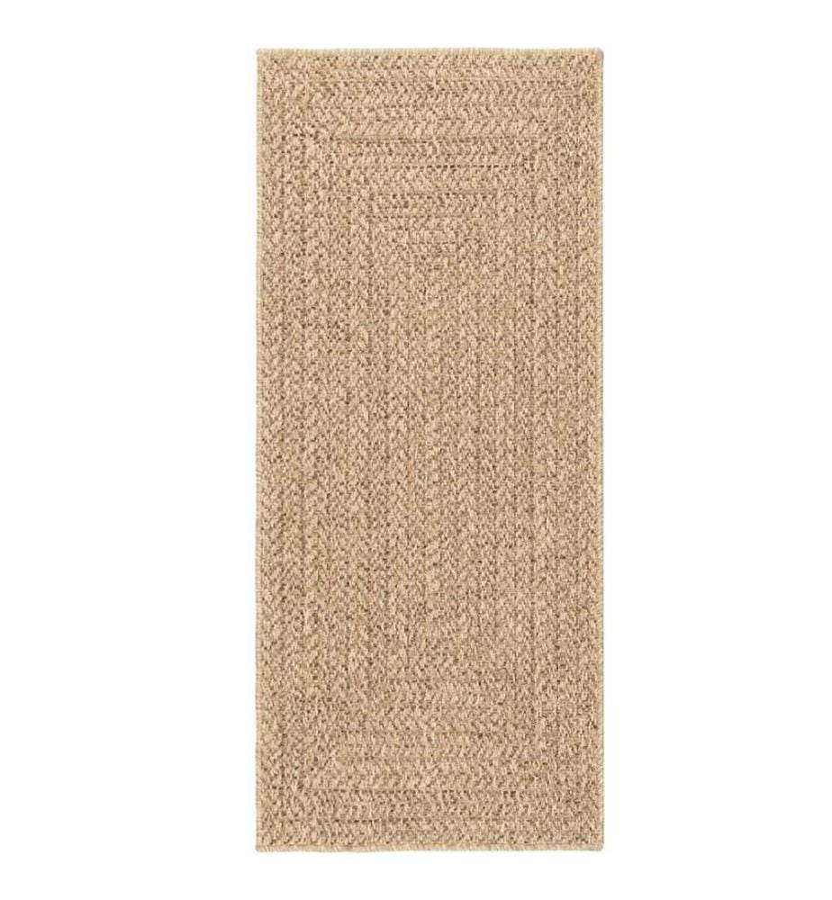 Tapis ZIZUR 80x200 cm aspect de jute intérieur et extérieur