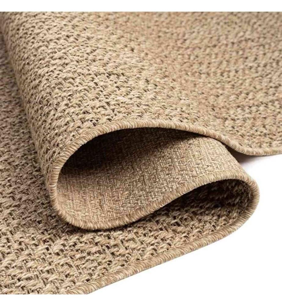 Tapis ZIZUR 80x200 cm aspect de jute intérieur et extérieur