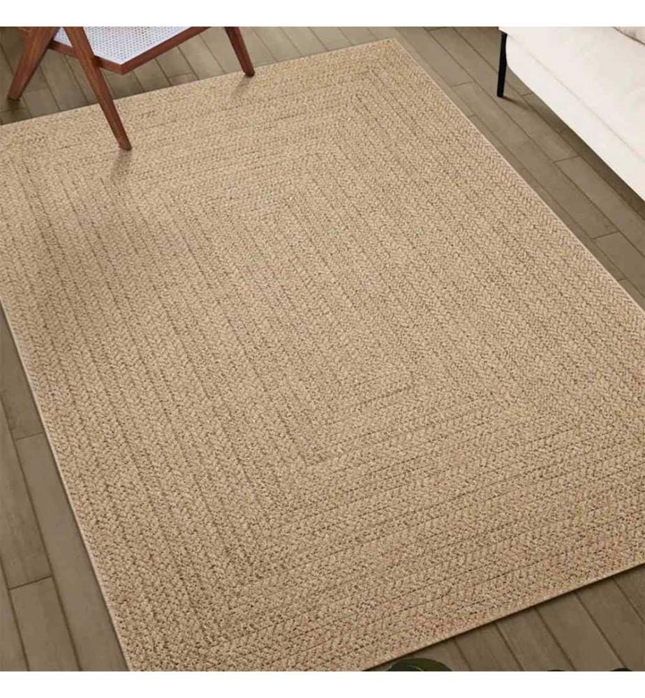 Tapis ZIZUR 100x200 cm aspect de jute intérieur et extérieur