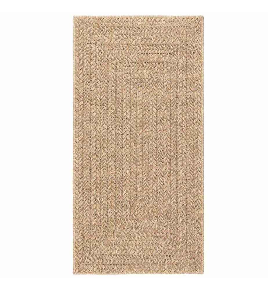 Tapis ZIZUR 100x200 cm aspect de jute intérieur et extérieur
