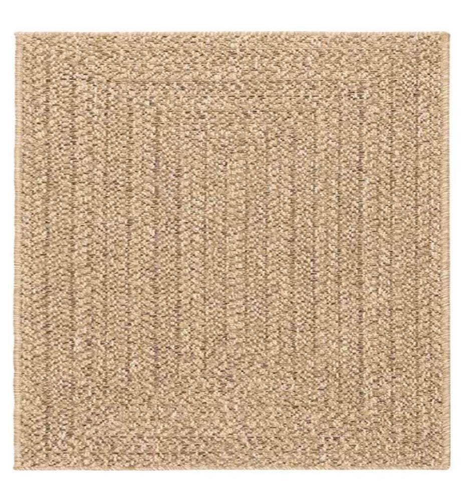 Tapis ZIZUR 200x200 cm aspect de jute intérieur et extérieur