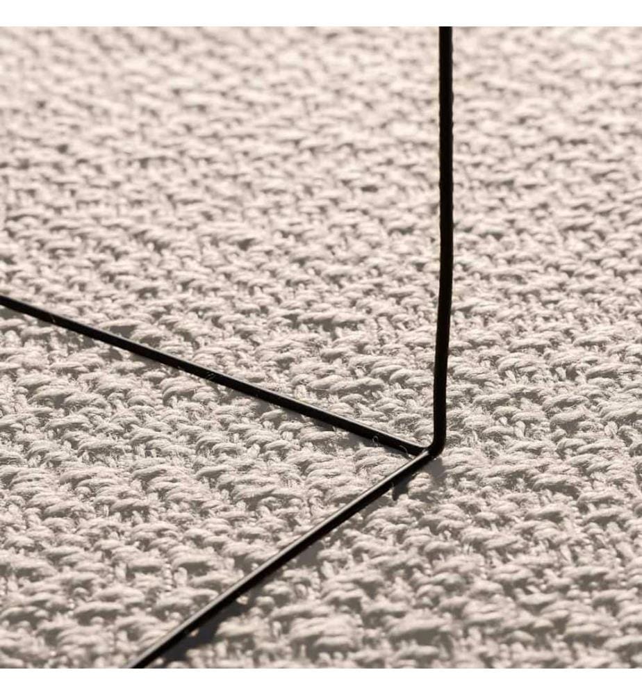 Tapis ZIZUR crème 80x250 cm aspect de jute intérieur extérieur