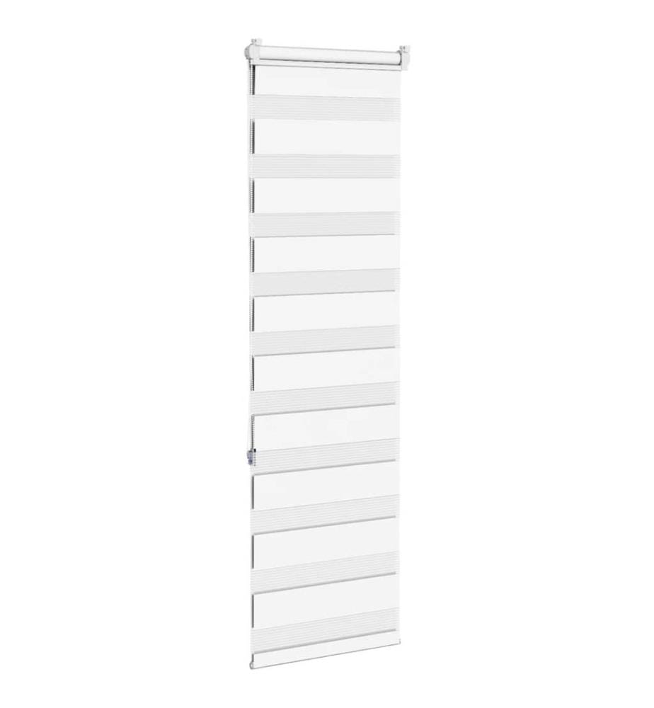 Doppelrollo Weiss 45x150 cm Stoffbreite 40,9 cm Polyester