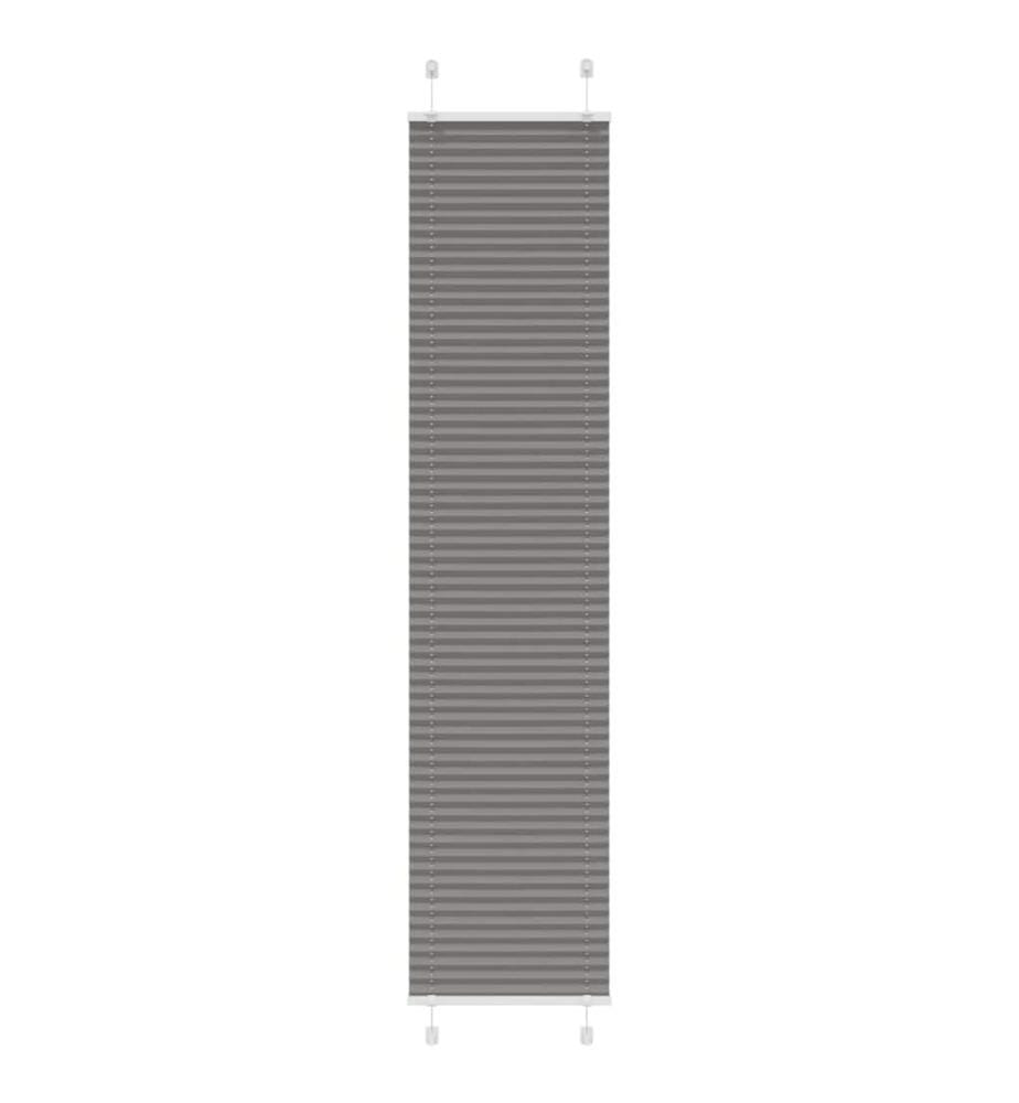 Plissee Anthrazit 45x200 cm Stoffbreite 44,4 cm Polyester