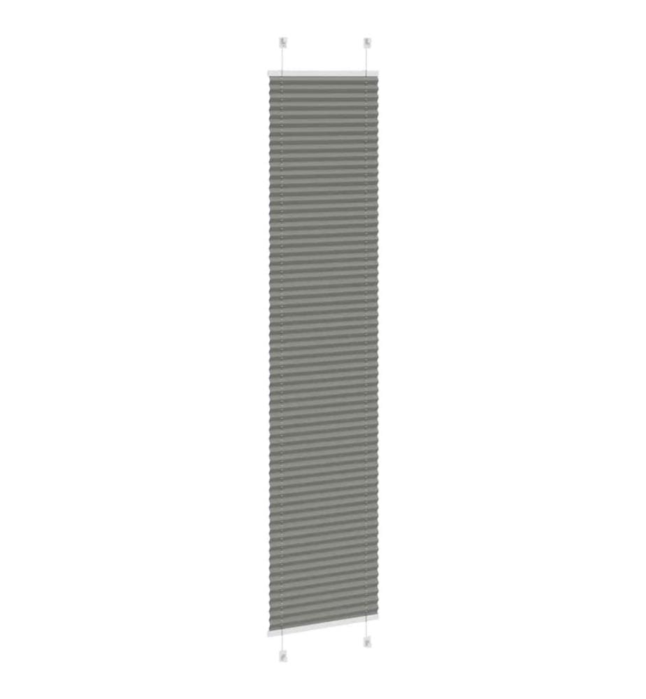 Plissee Anthrazit 45x200 cm Stoffbreite 44,4 cm Polyester