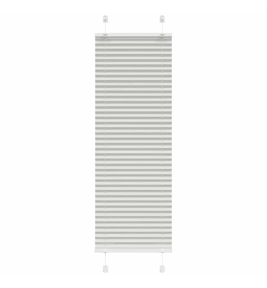 Plissee Hellgrau 45x100 cm Stoffbreite 44,4 cm Polyester