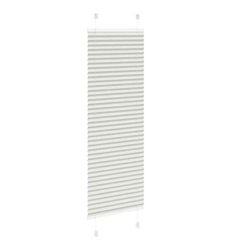 Plissee Hellgrau 45x100 cm Stoffbreite 44,4 cm Polyester