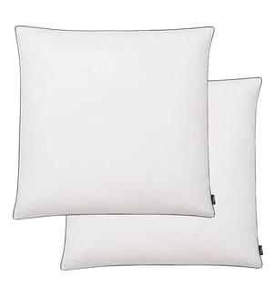 Kissen 2 Stk. Daunen-/Federfüllung Leicht 80x80 cm Weiss