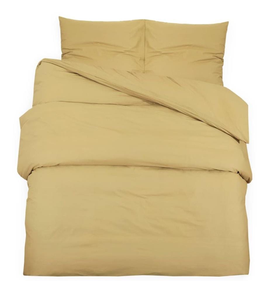 Ensemble de housse de couette Taupe 200x200 cm Microfibre