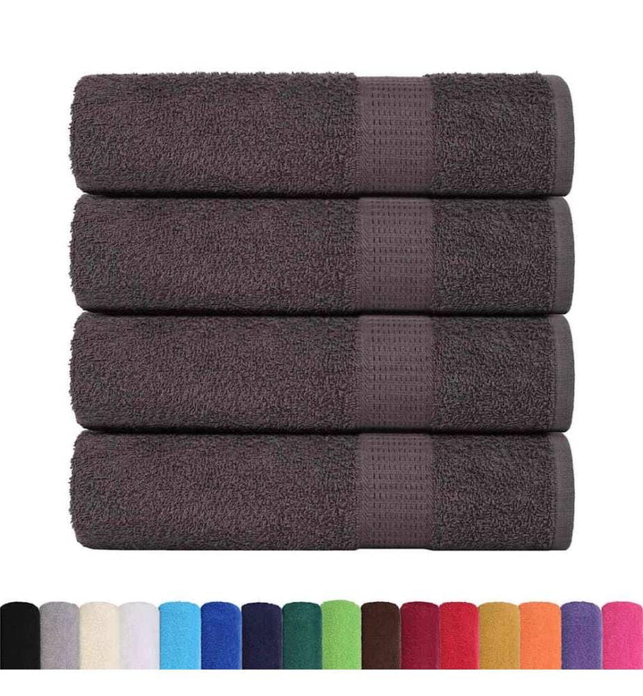 Badetücher FROGN 4 Stk. Anthrazit 100x150 cm 360 g/m²