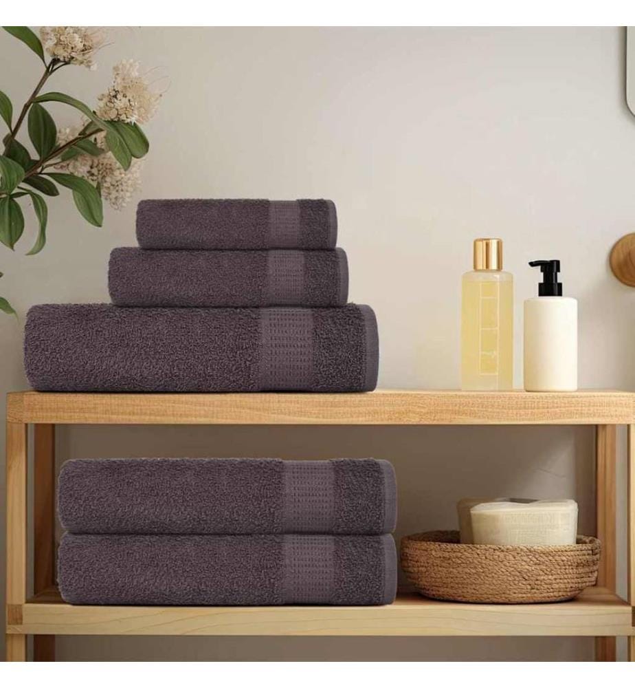Serviettes de sauna FROGN 2 pcs anthracite 80x200 cm 360 g/m²