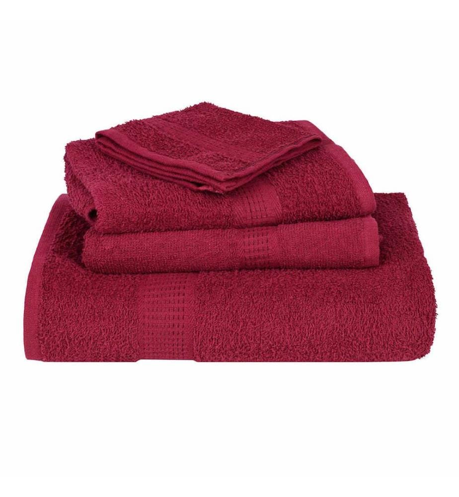 Serviettes de bain FROGN 10pcs bordeaux 100x150cm 360 g/m²